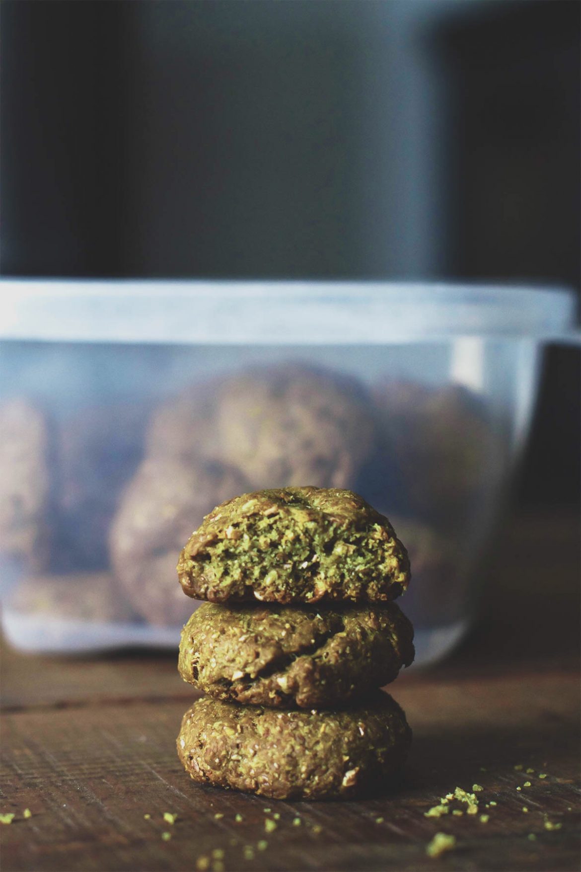 Galletas de té matcha