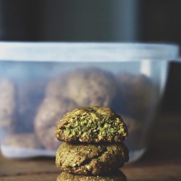 Galletas de té matcha