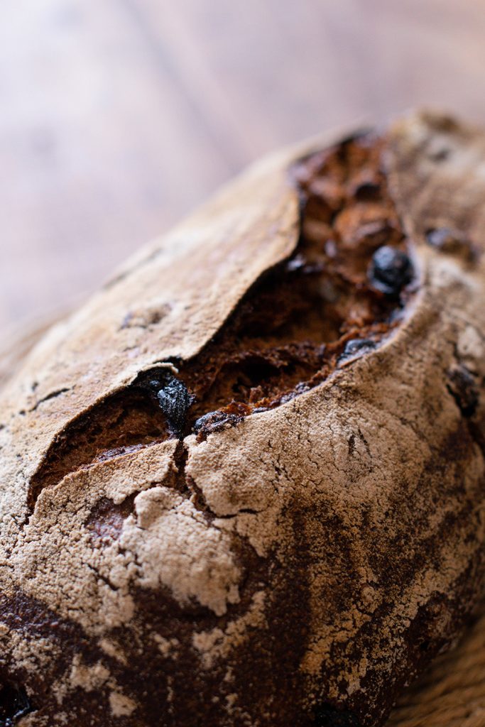 Pan de centeno 75% con nueces y pasas