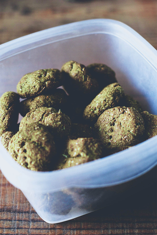 Galletas de té matcha