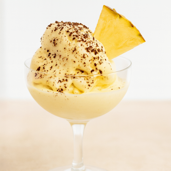 Helado piña colada proteico